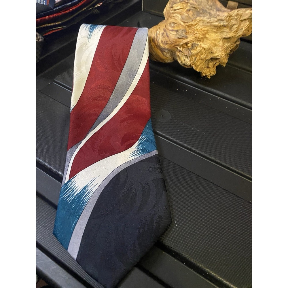 7th Avenue [ MULTI-COLOR ][ ART‎ DECO ] men's tie 100% Silk Made in China